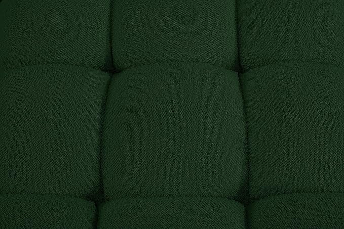 Meridian Furniture 611Green-S68B Ames Collection Modern | Contemporary Modular Sofa with Rich Green Boucle Fabric, Modular to Create Infinite Configurations, 68" W x 34" D x 28" H, Green