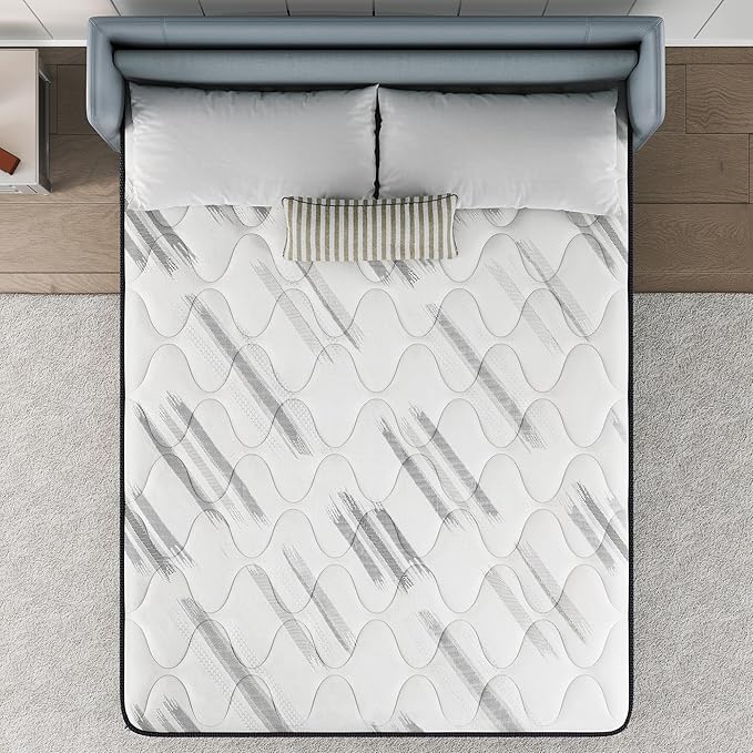 Susalt 14 Inch King Size Mattress, Hybrid Mattress Memory Foam Mattress, Individually Pocket Springs Mattress in a Box, CertiPUR-US