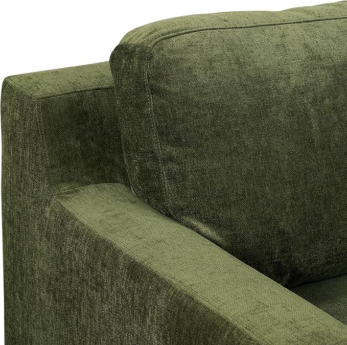 POLY & BARK Zyon Sofa, Distressed Green Velvet