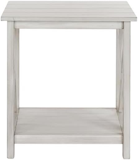 Boraam Jamestown End Table, Antique White