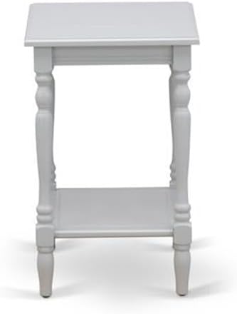 East West Furniture BF-14-ET Bedford Nightstand - Rectangle End Table with Open Storage Shelf for Bedroom, 16x20 Inch Inch, Urban Gray - Image 4