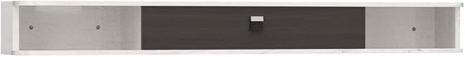 Pmnianhua Floating TV Console,55'' Wall-Mounted Media Console,Floating TV Cabinet,Modern Floating TV Stand,Under TV Entertainment Shelf with Door and Storage for Bedroom Living Room (Grey-White) by Pmnianhua