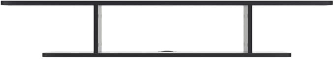 GHC Floating TV Stand, Wall Mounted Entertainment Center and Cabinet Shelf, TV Console with Storage, Media Console for DVD Player, Space-Saving Under TV Shelf for Bedroom, Living Room (Black) - Image 4