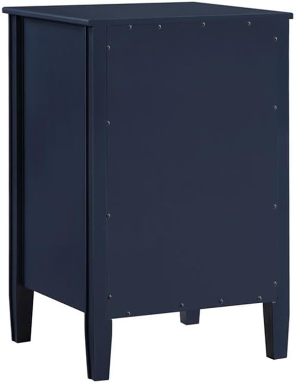 Winsley 2-Drawer Midnight Blue Painted Storage Nightstand - Image 9