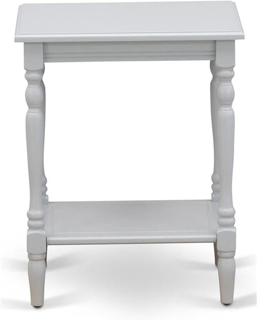 East West Furniture BF-14-ET Bedford Nightstand - Rectangle End Table with Open Storage Shelf for Bedroom, 16x20 Inch Inch, Urban Gray by EastWestFurniture
