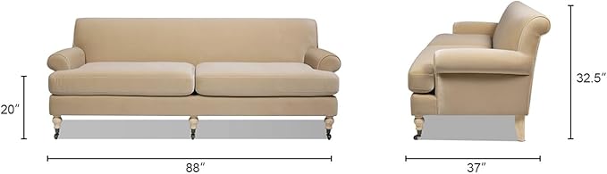 Jennifer Taylor Home Bliss 88" Lawson French Country Two-Cushion Tightback Sofa