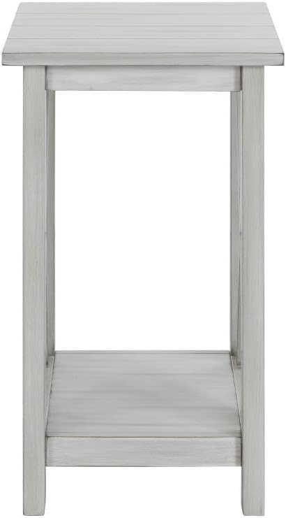 Boraam Jamestown Side Table, Antique White