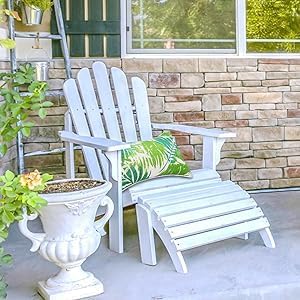 JMGBird Outdoor Pillows Set of 2 with Inserts - 12x20 Waterproof Throw Pillows for Patio Furniture, White Green Palm Leaf Decorative Cushions