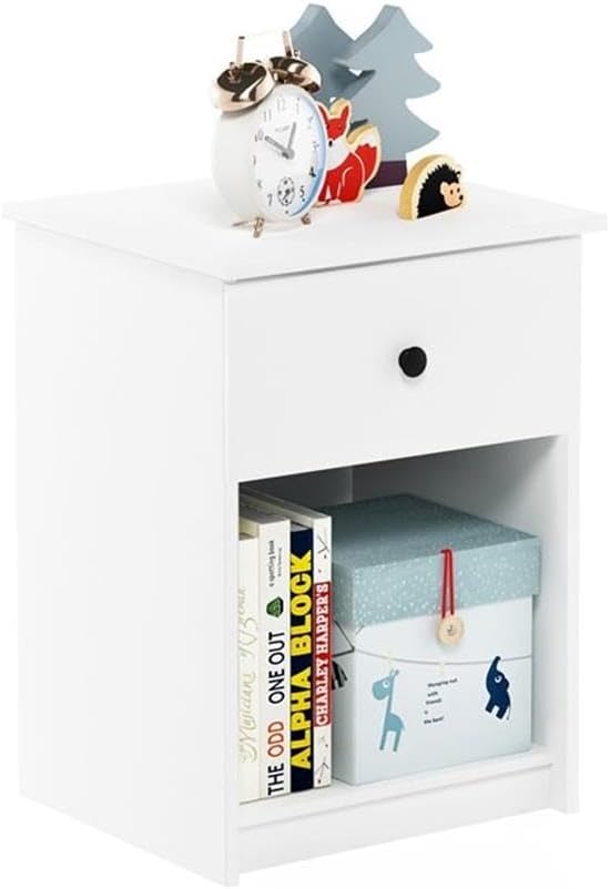 Furinno Tidur Nightstand, 2-Pack, White - Image 5