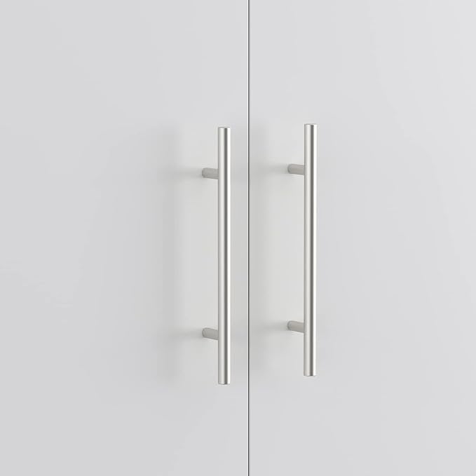 Hitow Wardrobe Armoire Closet with 2 Doors, Freestanding Wardrobe Cabinet with Drawer & Hanging Rod, Bedroom Armoire Clothes Organizer, Type C White (31.5" W x 18.9" D x 66.9" H)