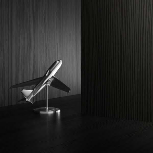 Mobili Fiver, Riccardo Floating nightstand, Ashwood Black, 17.7" x 9.8" x 6.1 ", Melamine-Finished, Modern Bedside Table, End Table, Italian Furniture - Image 8