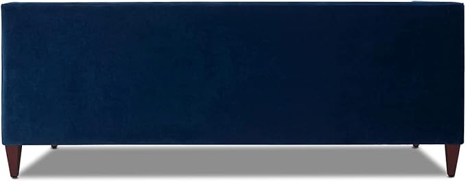 Jennifer Taylor Home Jack 84" Modern Tuxedo Tufted Sofa, Navy Blue Velvet
