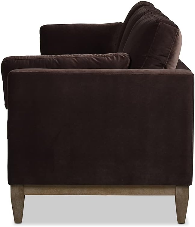 Jennifer Taylor Home Knox 84" Modern Farmhouse Performance Velvet Living Room Sofa Couch