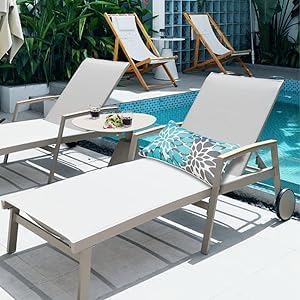 JMGBird Water-Resistant Outdoor Pillows Set of 2, 12x20 inch Durable Sky Blue Mandala Pattern Throw Pillows with Inserts for Patio Furniture