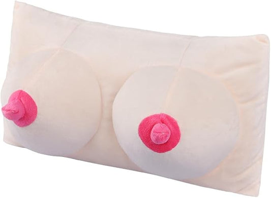 ITODA 3D Boobs Breasts Pillow Cushion, Funny Throw Pillow Home Bedroom Decor Cushion Soft Stuffed Sleep Creative Sleeping Backrest Night Hilarious Gag Gift