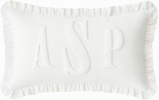 mia'spillow lab Monogrammed Custom Name Punch Needle Pillow, Personalized Pillow, Newborn Gift, New Mom Gift, Baby Gift Idea, Personalized Gift Idea