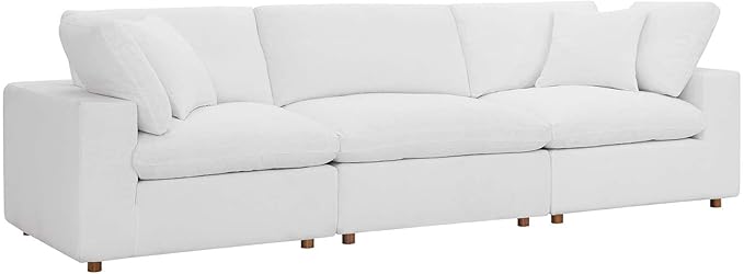 Modway Commix Down-Filled Overstuffed Upholstered 3-Seater Sofa