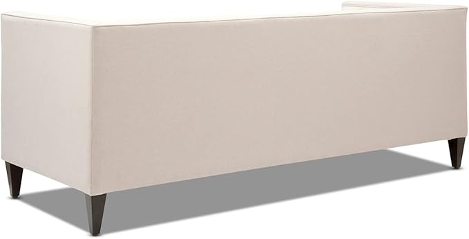 Jennifer Taylor Home Jack 84" Modern Tuxedo Tufted Sofa, Sky Neutral Beige Polyester
