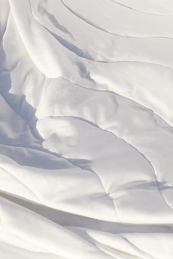 Buffy Breeze Comforter - Soft 100% Eucalyptus Lyocell, Cooling, White Lightweight Summer Duvet Insert with Corner Tabs (King/Cal King)