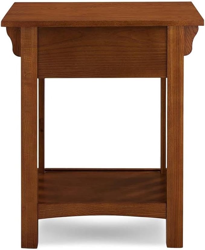 Home Square Mission Impeccable 1-Drawer Nightstand in Medium Oak (Set of 2) - Image 9