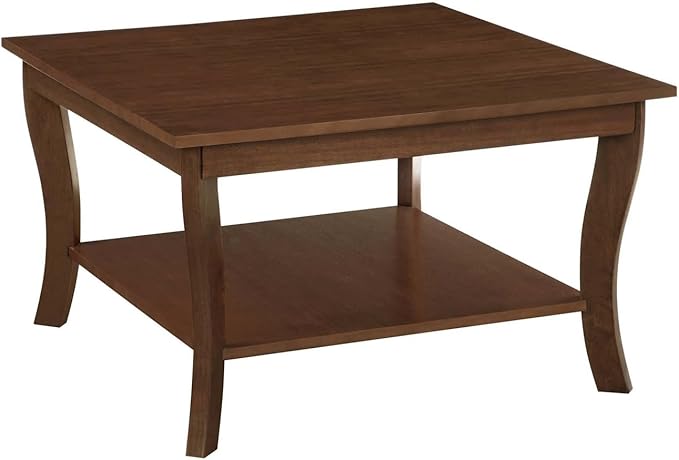Convenience Concepts American Heritage Square Coffee Table, Espresso