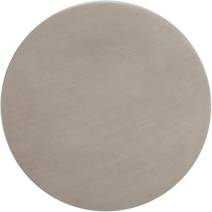 KEVINSPACE Small Side Coffee Table Outdoor MGO Round End Living Room Accent Sofa Bedside Couch Table Bedroom Apartment Indoor 16" W x18.25 H Light Grey