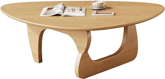 Mid Century Modern Coffee Table - Wooden Coffee Table for Living Room,Center Table Suitable for Bedroom Living Room Reception Office Tables (Wood, Medium 39.5 * 27 * 16in)