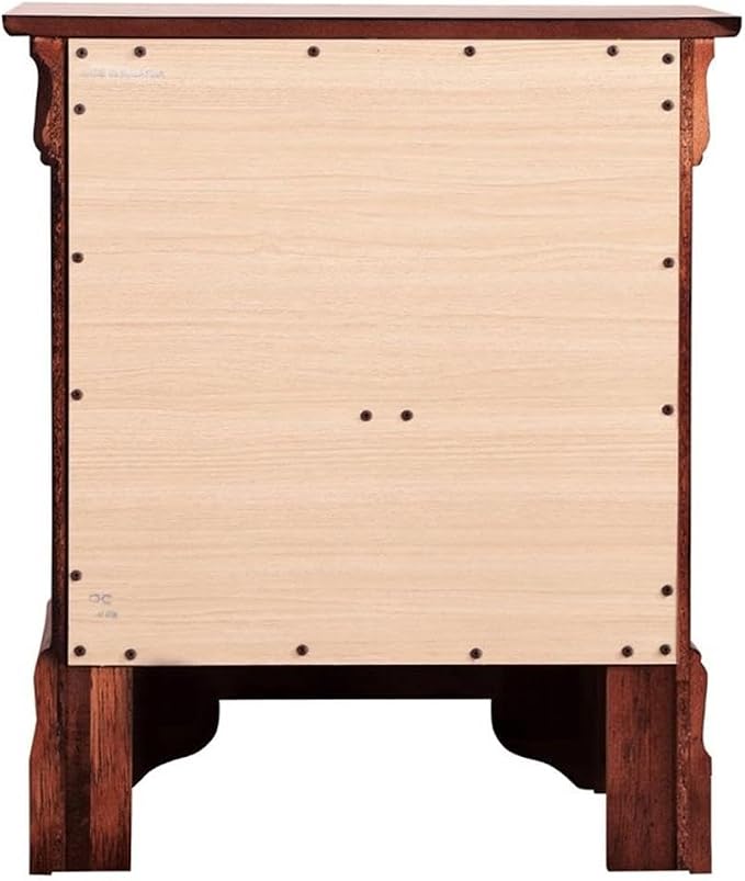 Glory Furniture Louis Phillipe 2 Drawer Nightstand in Cherry - Image 7