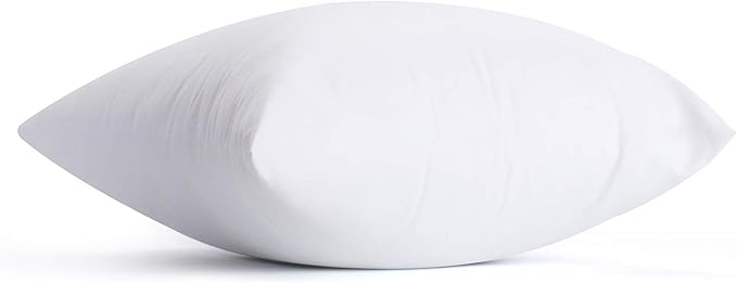 Calibrate Timing 20 x 20 inches Pillow Inserts, Set of 4 Hypoallergenic Brushed Microfiber Liner Down Alternative Filled Square Cushion Throw Pillow
