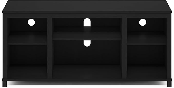 Furinno Classic TV Stand, Entertainment Center, TV Console for TV up to 55 Inch with Shelves, for Living Room, Bedroom, Americano - Image 5