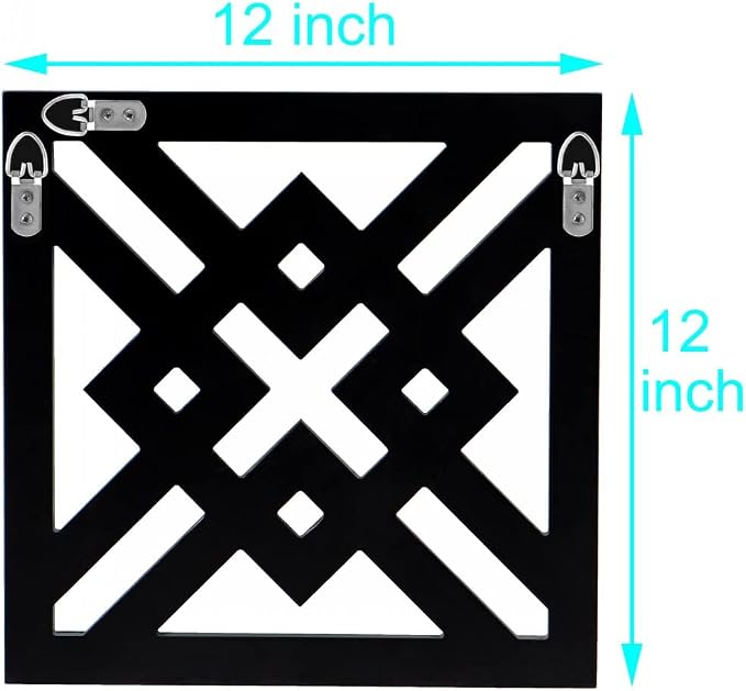 QMDECOR Decor Mirror Size 12x12 inches Square Mirrored Silver Wall Decorative Mirror with Beveled Edge Modern Fashionable Wall-Mounted Mirrors - Image 7