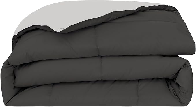 Modern Threads Down Alternative Reversible Comforter Dark Gray/Gray King