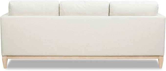 Jennifer Taylor Home Knox 84" Modern Farmhouse Sofa, Flax White Linen