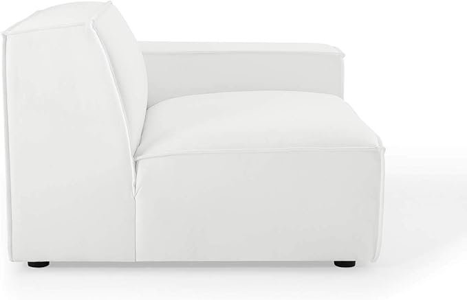 Modway Restore 8-Piece Upholstered Sectional Sofa in White