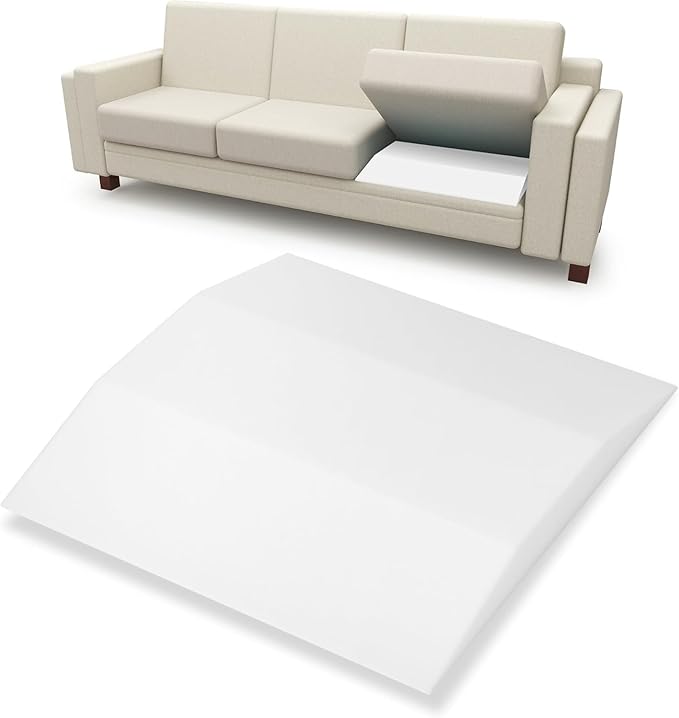 AK TRADING CO. Furniture Seat Support - High-Density (1.8 Density 44-ILD) - White Foam Couch Sofa Cushion Support Cushion Sag Repair Replacement for Sofa Couch Loveseat Chair (20" x 20" (1pack))