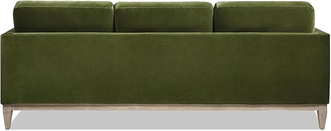 Jennifer Taylor Home Knox 89" Modern Farmhouse Reversible Chaise Sectional Sofa, Olive Green Performance Velvet