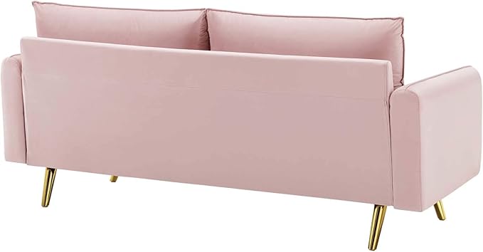 Modway Revive Performance Velvet Sofa, Pink
