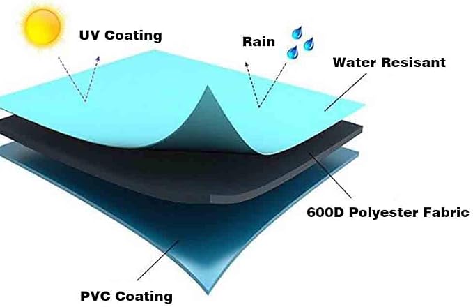 Vailge Patio Adirondack Chair Covers, Heavy Duty Patio Chair Cover, Waterproof Outdoor Lawn Patio Furniture Covers (Standard - 2 Pack, Grey) - Image 3