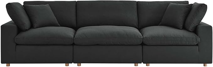 Modway Commix Down-Filled Overstuffed Upholstered 3-Seater Sofa