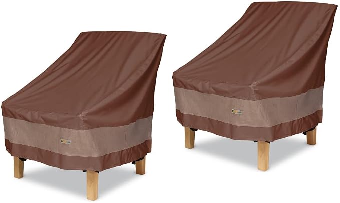 DUCKCOVERS Ultimate Waterproof 36 Inch Patio Chair Cover, 2 Pack, Outdoor Patio Chair Covers by DuckCovers