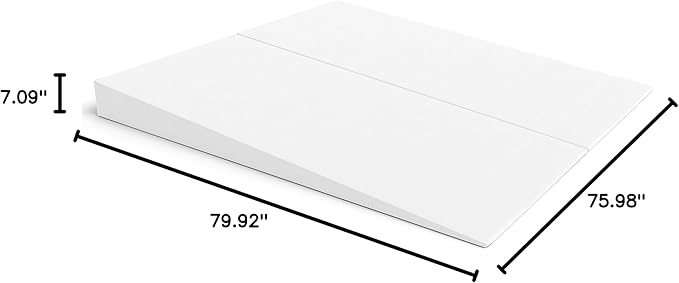 Avana Mattress Elevator - Under Bed 7-Inch Incline Foam Support - Riser for Acid Reflux, GERD, and Sleep Relief - King