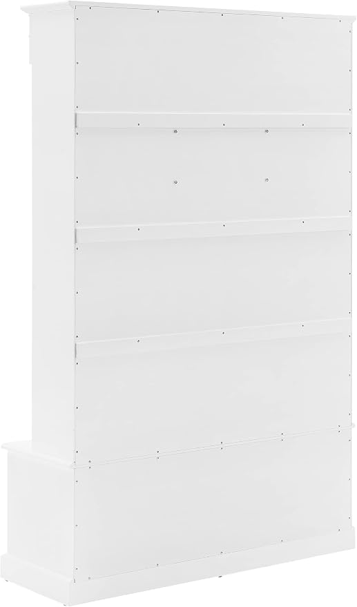 Crosley Furniture Bartlett Hall Tree with Shoe Rack Bench and Coat Hooks for Hanging, White - Image 3