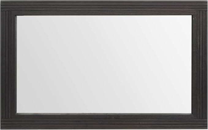 YOSHOOT Hand-Made Wooden Spliced Wall Mirror for Bathroom, Rustic Farmhouse Vanity Mirror, Décor Wall Art, Solid Wood Frame, Vertical or Horizontal Hanging - Image 4