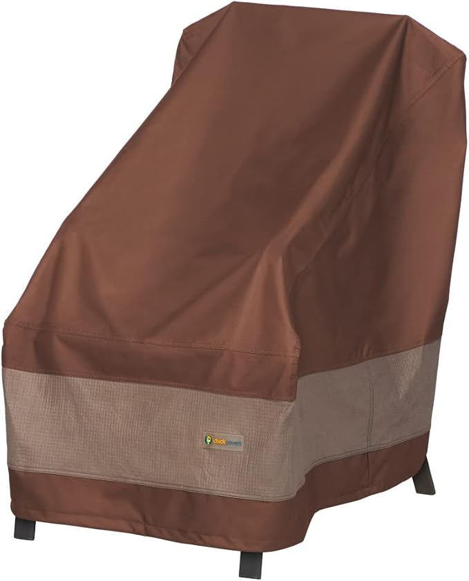 DUCKCOVERS Ultimate Waterproof 26 Inch High Back Patio Chair Cover, Stackable Chair Covers by DuckCovers