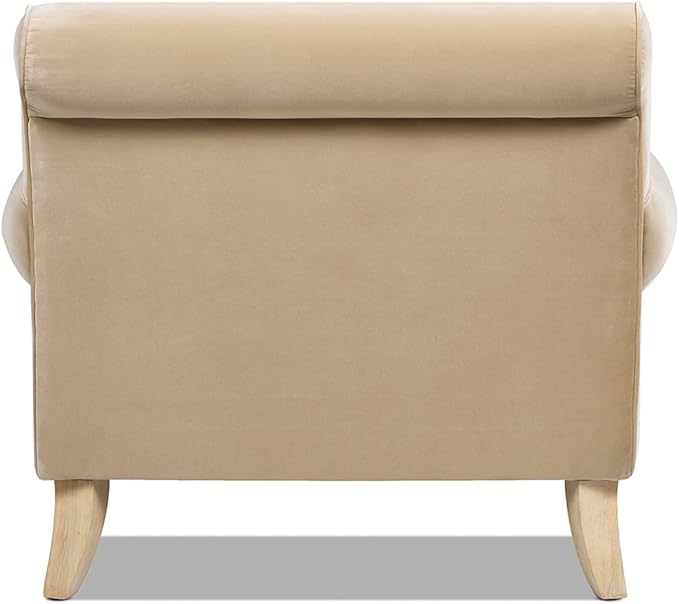 Jennifer Taylor Home Bliss 38" Lawson Living Room Accent Arm Chair with Metal Casters