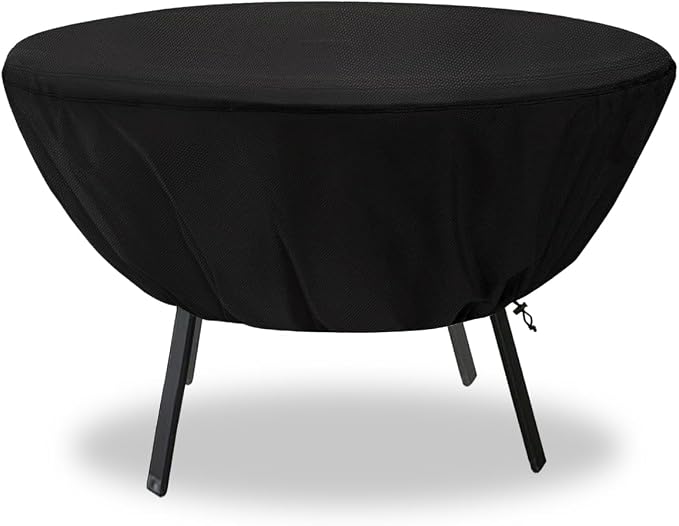 Round Patio Table Cover,Suitable for 36 Inch Diameter Patio Round Table,Waterproof Heavy Duty Round Outdoor Coffee Table Cover,Black by Aacabo
