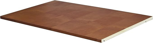 Palace Imports 100% Solid Wood Large Shelf for Kyle Wardrobe/Armoire/Closet ONLY, Mocha