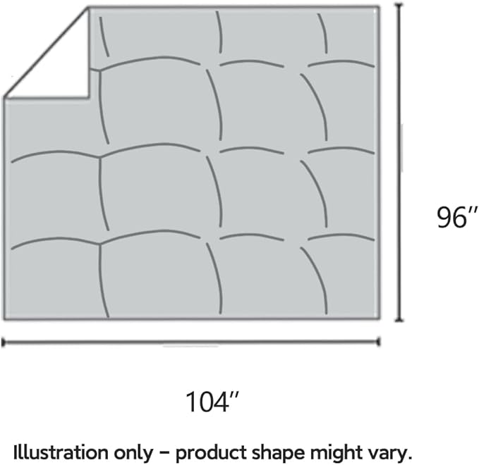 All Season 100% Cotton Down ComforterCalifornia King Size,High Fill Power White Down Fluffy Hotel Style Duvet Insert, Noiseless Eco-Friendly, 8 Corner Tabs, Machine Washable,(104×96，67oz)