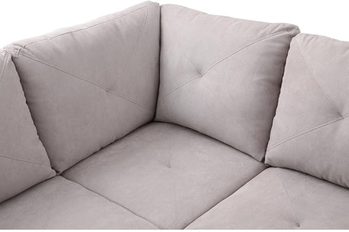 Everest L Shape Sectional Sofa for Living Room for Apartment, Game Room, Guest Room and Office