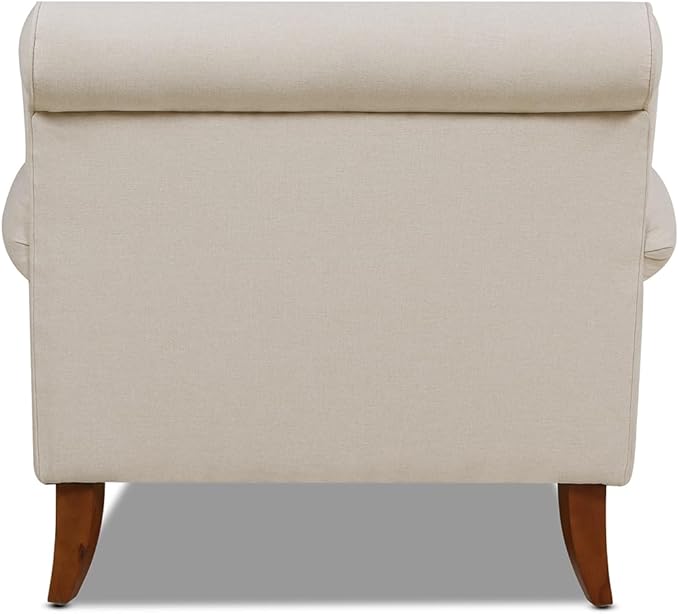 Jennifer Taylor Home Bliss 38" Lawson Living Room Accent Arm Chair with Metal Casters